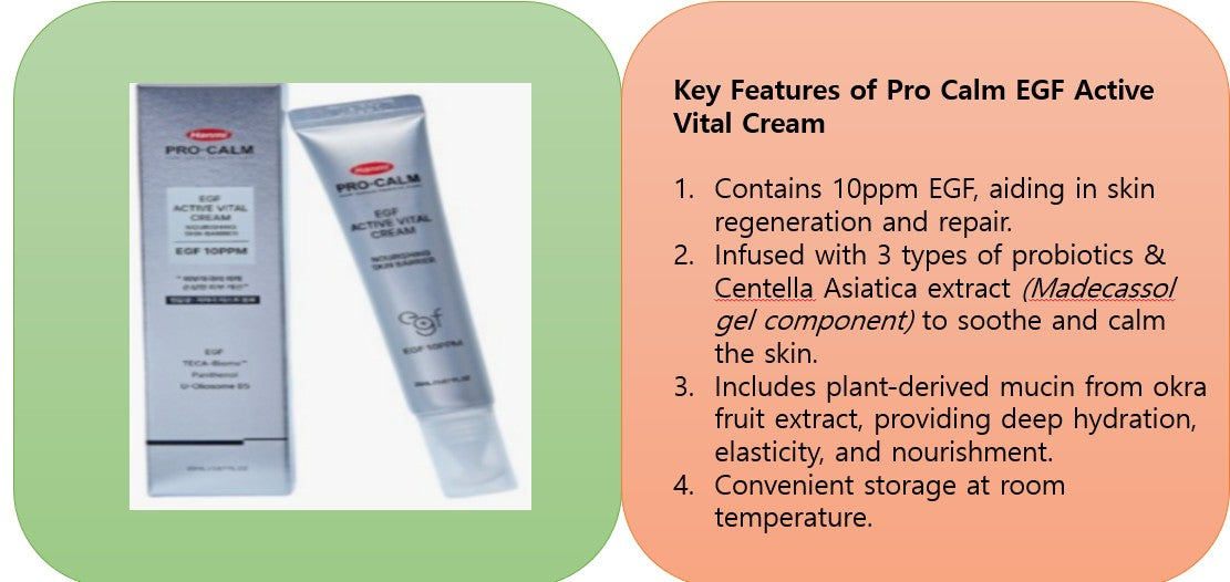 Pro-Calm EGF Vital Cream(EGF Cream) - EGF + Madecasol Gel